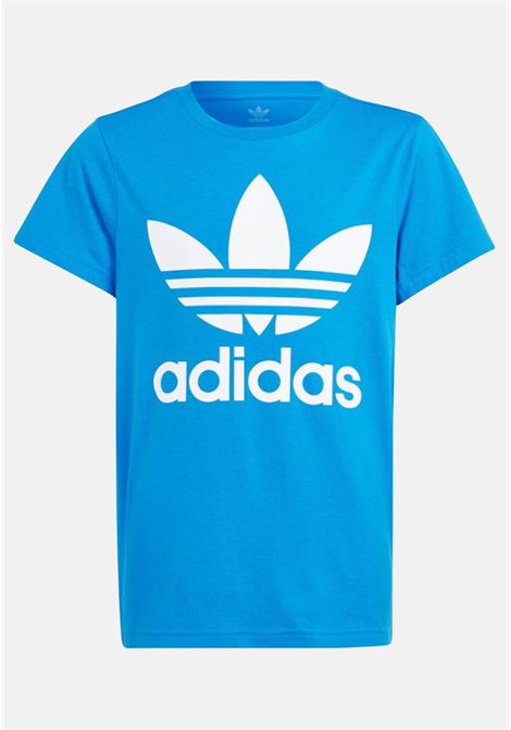 Light blue children's t-shirt with white trefoil ADIDAS ORIGINALS | T-shirt | IN8448.