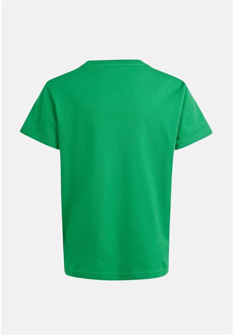 T-shirt bambino bambina verde e bianca Trefoil ADIDAS ORIGINALS | IN8450.