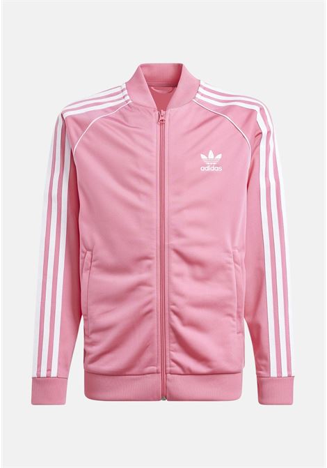 Pink girl's sweatshirt track jacket Adicolor sst ADIDAS ORIGINALS | IN8476.