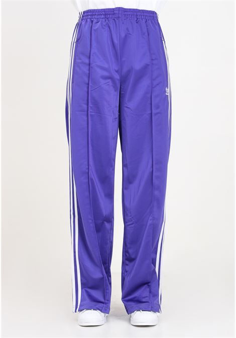 Pantaloni da donna viola e bianchi Track pants Firebird loose ADIDAS ORIGINALS | Pantaloni | IP0635.
