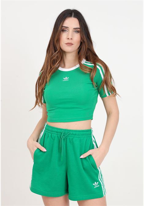 T-shirt da donna verde 3 stripes baby ADIDAS ORIGINALS | IP0666.
