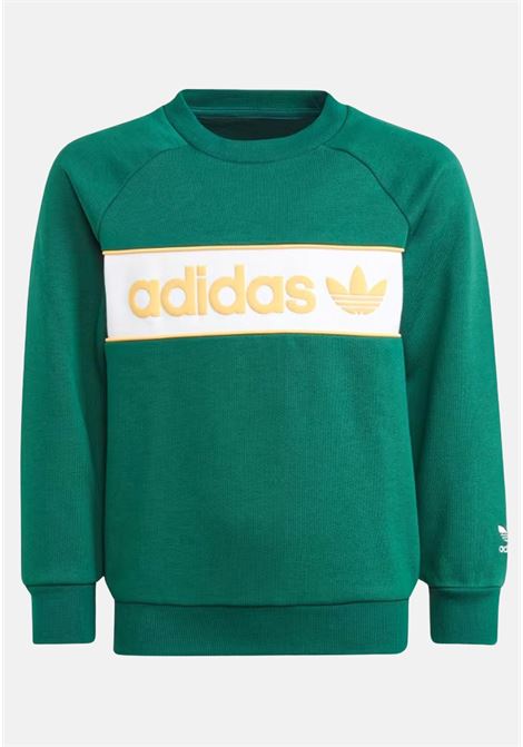 Adidas ny crew green tracksuit for children ADIDAS ORIGINALS | Sport suits | IP2661.