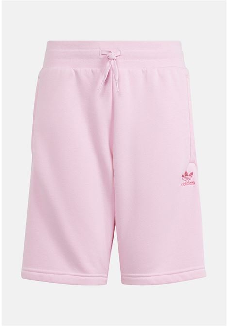 Shorts bambina rosa con ricamo logo laterale ADIDAS ORIGINALS | Shorts | IP3044.