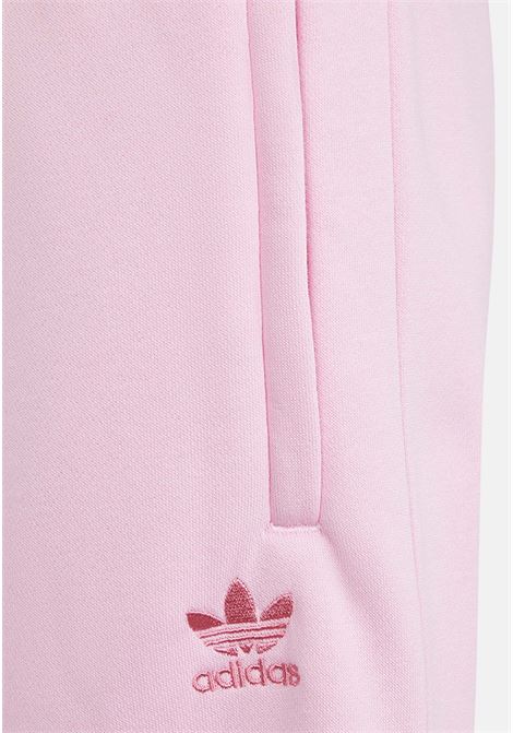 Shorts bambina rosa con ricamo logo laterale ADIDAS ORIGINALS | IP3044.
