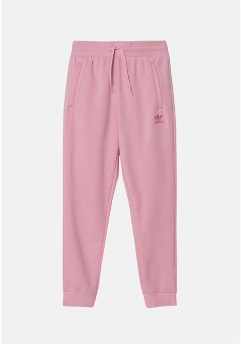 Pantaloni rosa da bambina con logo tono su tono ADIDAS ORIGINALS | Pantaloni | IP3078.