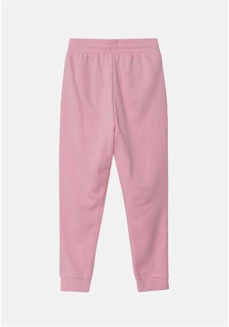 Pantaloni rosa da bambina con logo tono su tono ADIDAS ORIGINALS | Pantaloni | IP3078.