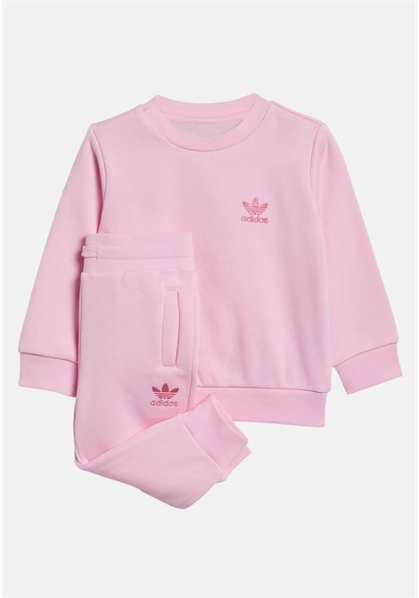 Adicolor crew pink newborn tracksuit ADIDAS ORIGINALS | Sport suits | IR6808.