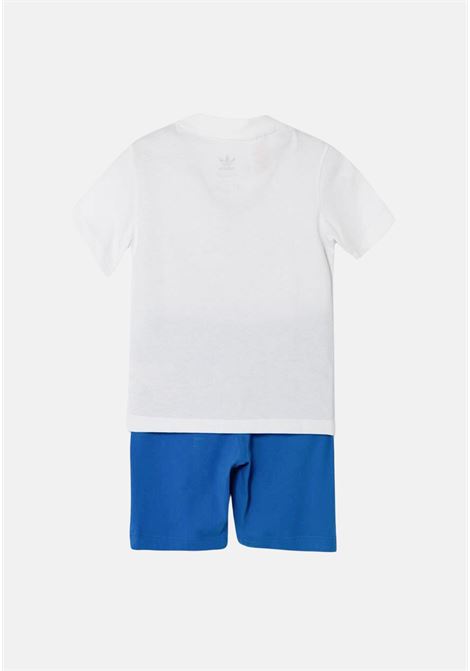 White and light blue trefoil baby outfit ADIDAS ORIGINALS |  | IR6868.