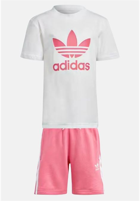 Adicolor white and pink girl's outfit ADIDAS ORIGINALS | IR6932.