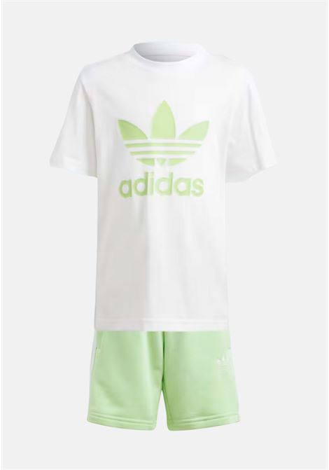 Adicolor green and white baby girl outfit ADIDAS ORIGINALS | IR6935.