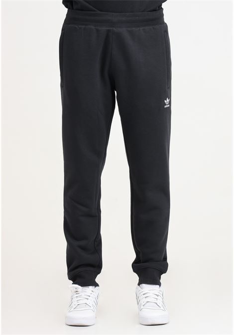 Black trefoil essentials men's trousers ADIDAS ORIGINALS | Pants | IR7798.