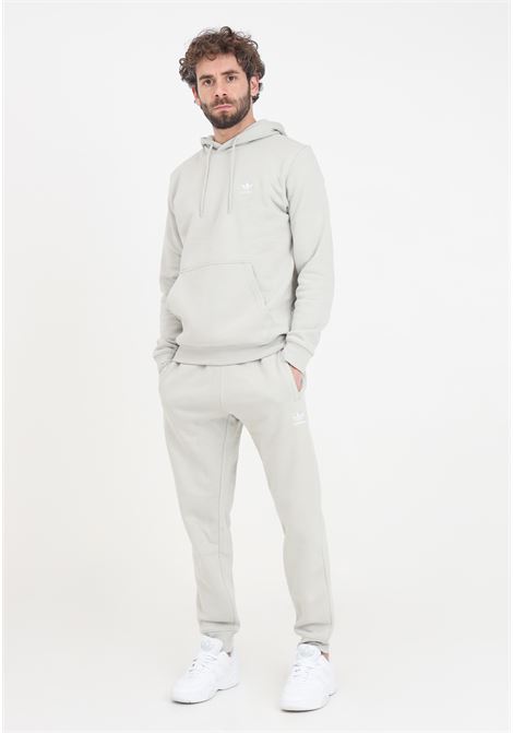 Trefoil essentials gray men's trousers ADIDAS ORIGINALS | Pants | IR7800.