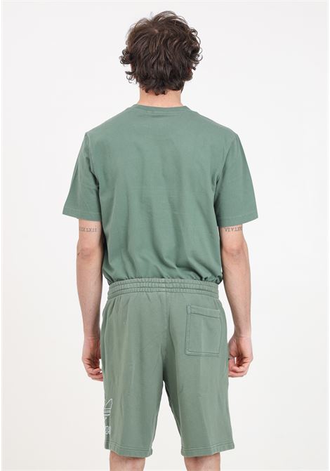 Shorts da uomo verdi Adicolor outline trefoil ADIDAS ORIGINALS | IR8004.