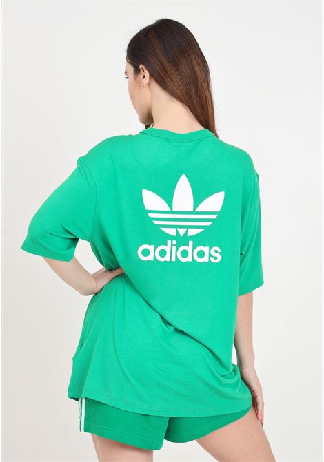 Trefoil green women's t-shirt ADIDAS ORIGINALS | IR8063.