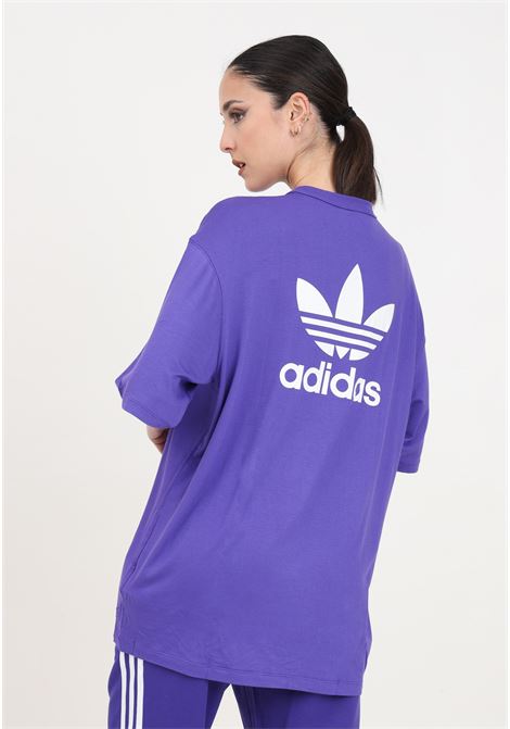 Adicolor trefoil purple women's t-shirt ADIDAS ORIGINALS | IR8065.