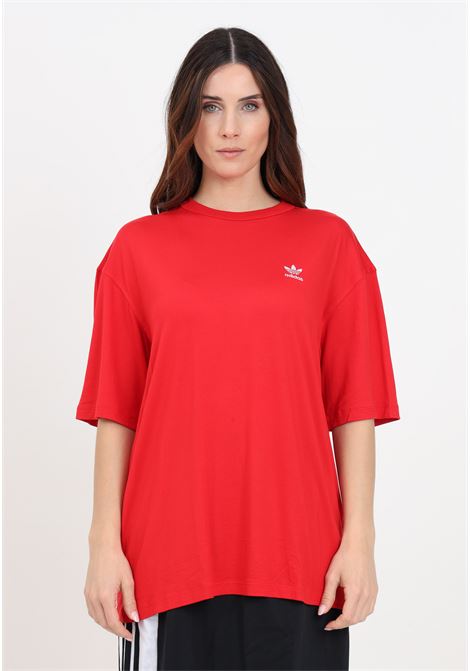 T-shirt donna rosso better scarlet trefoil tee ADIDAS ORIGINALS | T-shirt | IR8069.