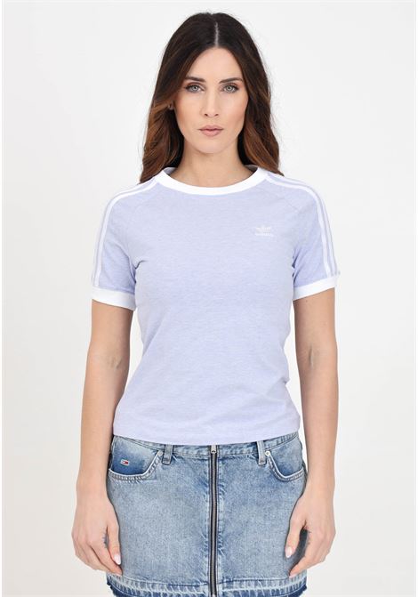 Purple 3-stripes slim raglan women's t-shirt ADIDAS ORIGINALS | T-shirt | IR8108.
