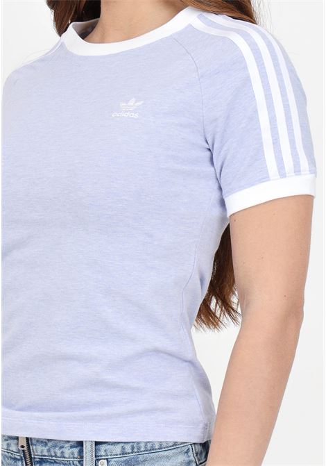 T-shirt da donna viola 3-stripes slim raglan ADIDAS ORIGINALS | T-shirt | IR8108.