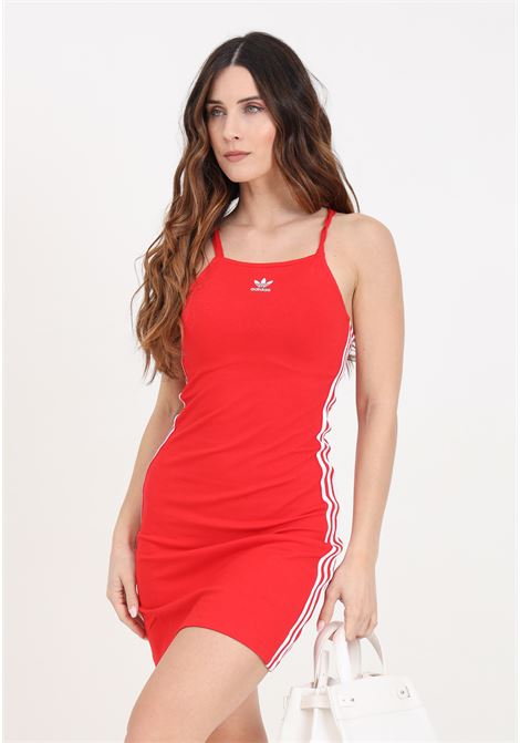 Better scarlet women's short 3-stripes mini dress ADIDAS ORIGINALS | Dresses | IR8128.