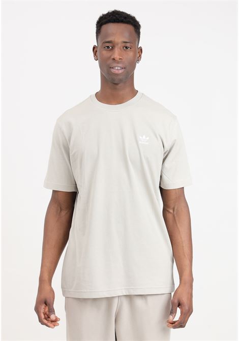 T-shirt da uomo putty grey Trefoil essentials ADIDAS ORIGINALS | T-shirt | IR9689.