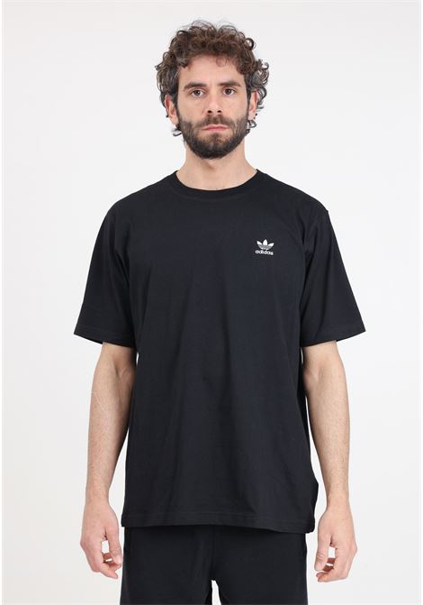 Trefoil Essentials Men's Black T-Shirt ADIDAS ORIGINALS | T-shirt | IR9690.