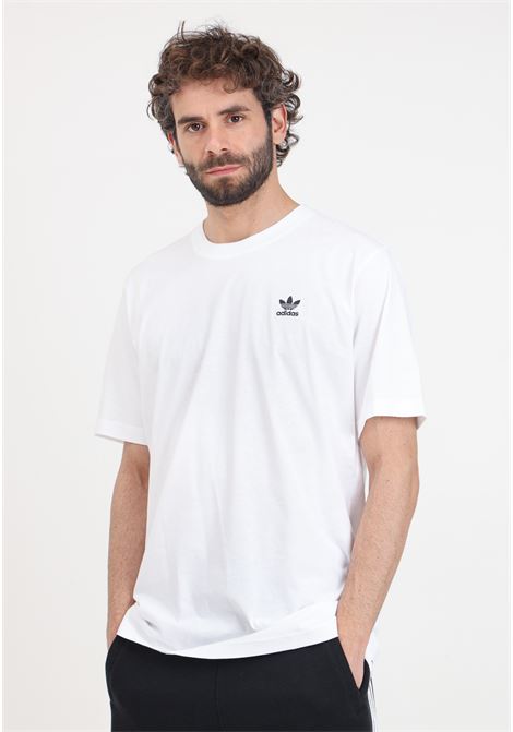 White Trefoil essentials men's t-shirt ADIDAS ORIGINALS | IR9691.