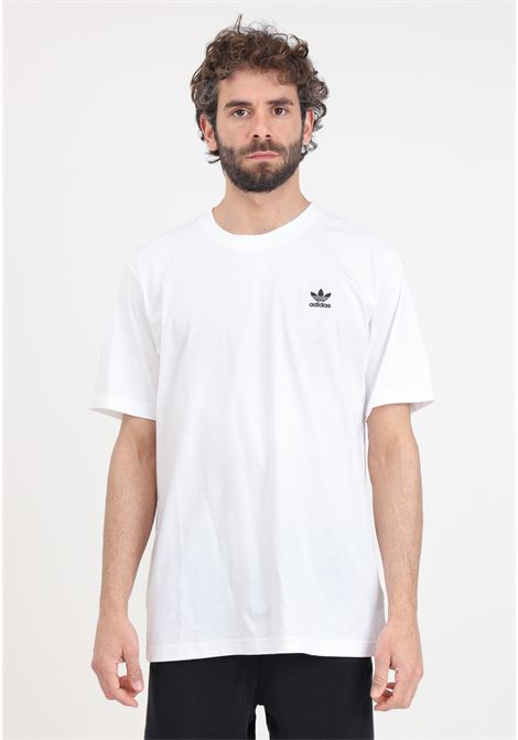 T-shirt da uomo bianca Trefoil essentials ADIDAS ORIGINALS | IR9691.