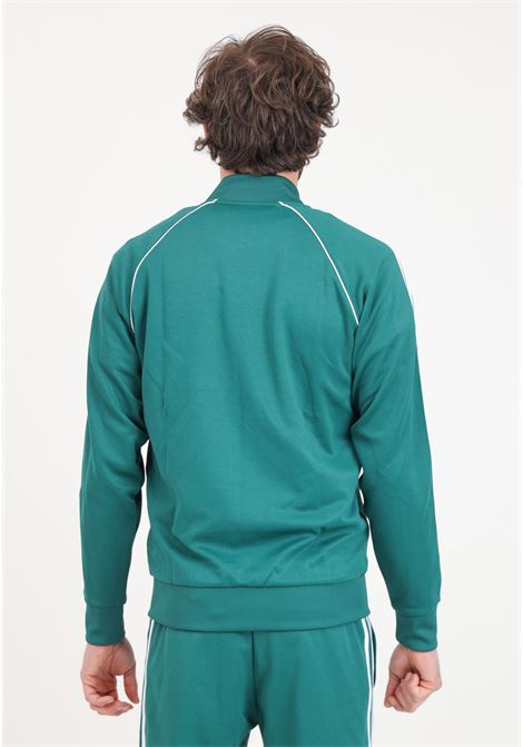 White and green men's sweatshirt Track jacket Adicolor classics sst ADIDAS ORIGINALS | IR9863.