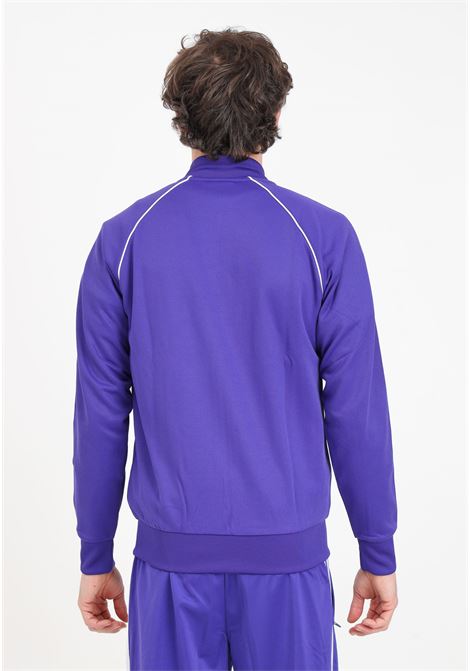 Adicolor classic sst white and purple men's sweatshirt ADIDAS ORIGINALS | IR9885.