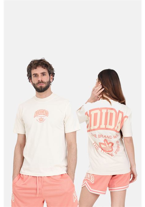 Men's and women's cream and pink Vrct short sleeve t-shirt ADIDAS ORIGINALS | T-shirt | IS0186.