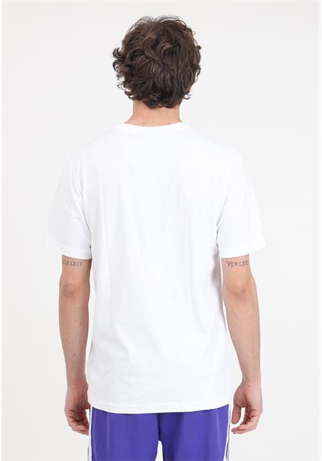 T-shirt da uomo bianca big logo monogram ADIDAS ORIGINALS | IS0205.