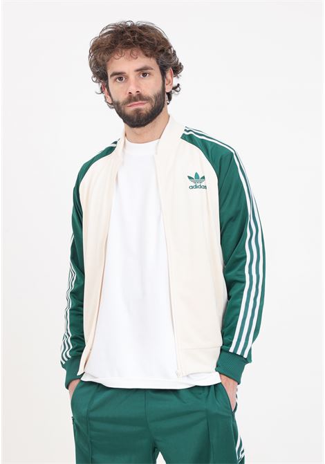 White and green men's sweatshirt track top sst ADIDAS ORIGINALS | IS1403.