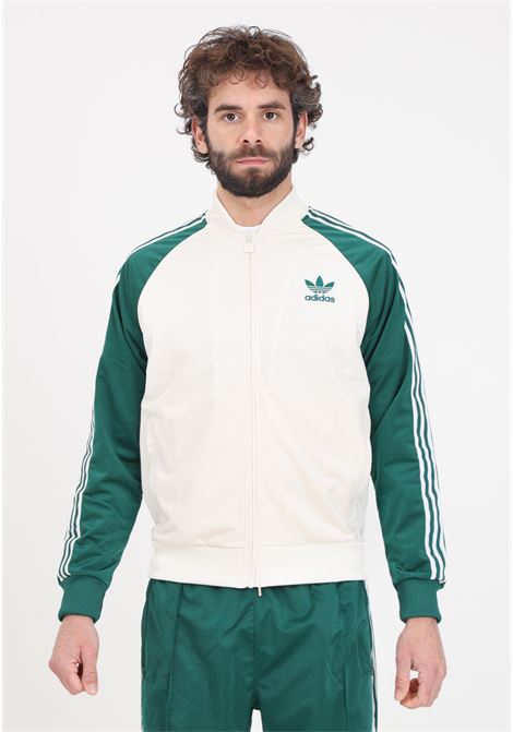 White and green men's sweatshirt track top sst ADIDAS ORIGINALS | IS1403.