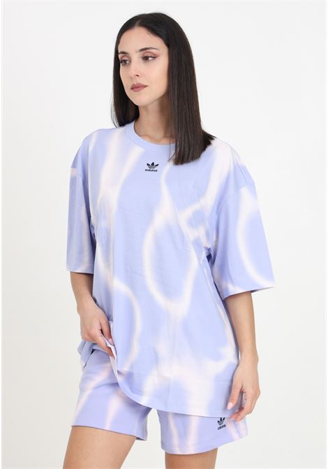 Lilac dye allover print women's t-shirt ADIDAS ORIGINALS | IS2488.