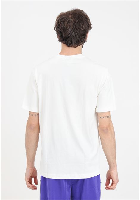 T-shirt bianca da uomo con stampa a colori sul davanti ADIDAS ORIGINALS | IS2911.