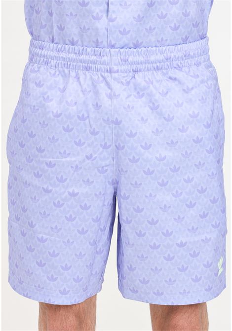 Purple mono satin men's shorts ADIDAS ORIGINALS | Shorts | IS2935.