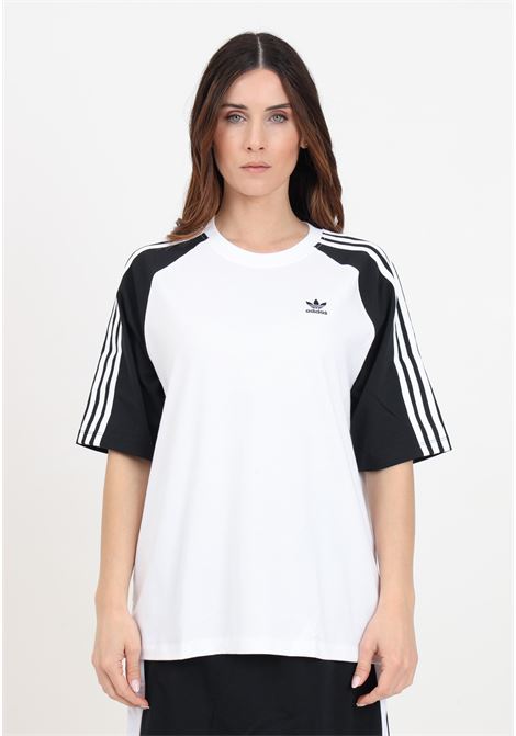 T-shirt donna blocked tee os nera e bianca ADIDAS ORIGINALS | T-shirt | IS4104.
