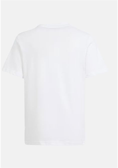 T-shirt bambino bambina bianca con stampa blu ADIDAS ORIGINALS | T-shirt | IT7278.