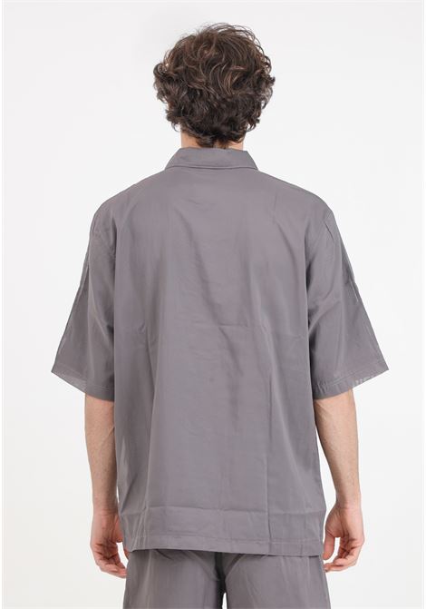 Camicia da uomo grigia fashion short sleeve ADIDAS ORIGINALS | IT7439.