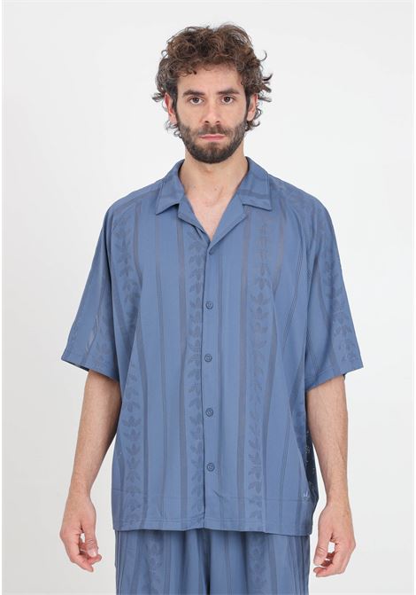 Blue men's shirt in breathable fabric ADIDAS ORIGINALS | Shirt | IT7499.