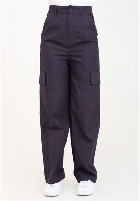 Pantaloni da donna viola premium essentials ripstop ADIDAS ORIGINALS | IT9031.