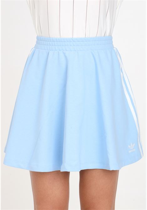 Short light blue women's skirt ADIDAS ORIGINALS | Skirts | IT9843.