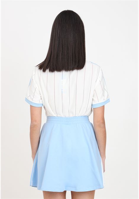 Short light blue women's skirt ADIDAS ORIGINALS | Skirts | IT9843.