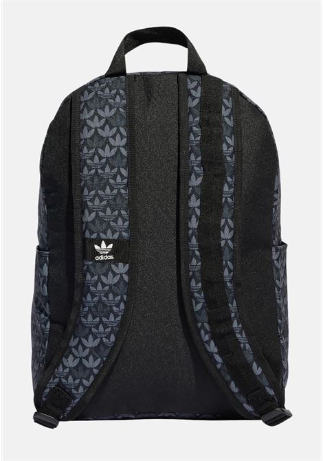 Black monogram men's and women's backpack ADIDAS ORIGINALS | IU0009.