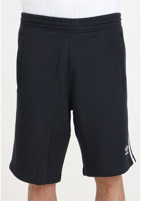 Shorts da uomo neri Adicolor 3 stripes ADIDAS ORIGINALS | Shorts | IU2337.