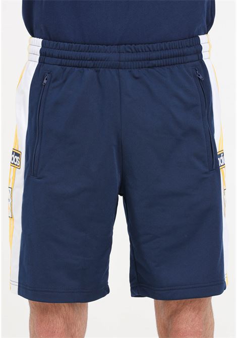 Adicolor adibreak blue yellow and white men's shorts ADIDAS ORIGINALS | IU2372.