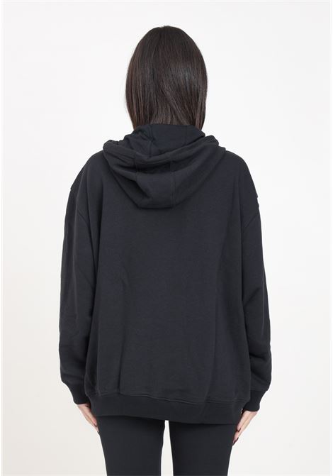 Felpa da donna nera hoodie adicolor 3 stripes oversize ADIDAS ORIGINALS | IU2418.