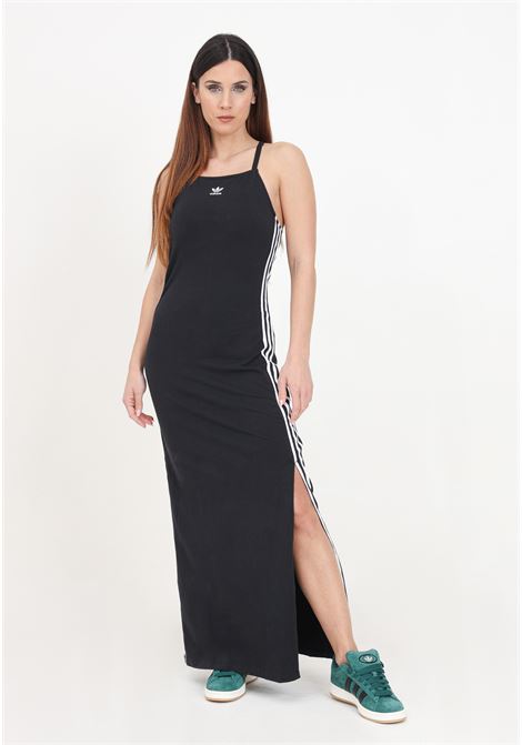 Long black and white three-stripe women's dress ADIDAS ORIGINALS | IU2427.