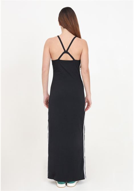 Long black and white three-stripe women's dress ADIDAS ORIGINALS | Dresses | IU2427.