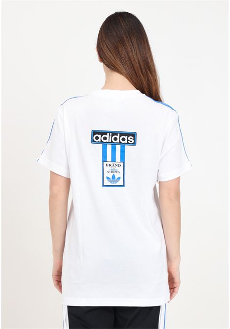 T-shirt da donna bianca Adibreak back print ADIDAS ORIGINALS | IU2475.
